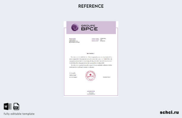 цифровая загрузка эталонного шаблона France Groupe BPCE